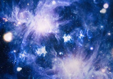 birçok ışık yılı uzakta dünya derin uzayda yıldız alanı. Bu görüntü nasa tarafından döşenmiş unsurları