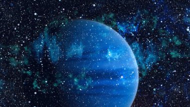 birçok ışık yılı uzakta dünya derin uzayda yıldız alanı. Bu görüntü nasa tarafından döşenmiş unsurları