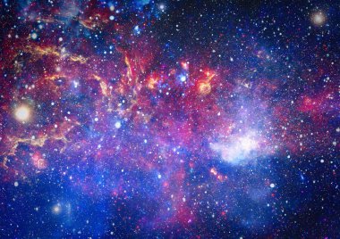 birçok ışık yılı uzakta dünya derin uzayda yıldız alanı. Bu görüntü nasa tarafından döşenmiş unsurları