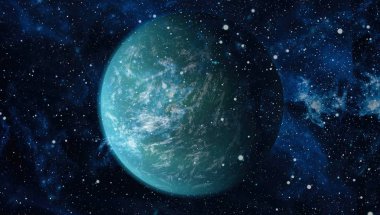 Fütürist soyut alan arkaplanı. Yıldızlı ve nebulalı gece gökyüzü. Bu görüntünün elementleri NASA tarafından desteklenmektedir