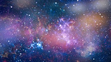 birçok ışık yılı uzakta dünya derin uzayda yıldız alanı. Bu görüntü nasa tarafından döşenmiş unsurları