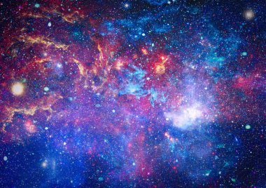 birçok ışık yılı uzakta dünya derin uzayda yıldız alanı. Bu görüntü nasa tarafından döşenmiş unsurları