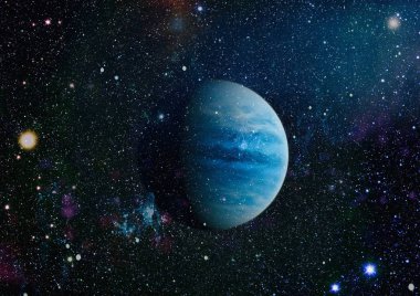 birçok ışık yılı uzakta dünya derin uzayda yıldız alanı. Bu görüntü nasa tarafından döşenmiş unsurları