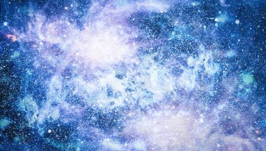 birçok ışık yılı uzakta dünya derin uzayda yıldız alanı. Bu görüntü nasa tarafından döşenmiş unsurları