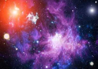 birçok ışık yılı uzakta dünya derin uzayda yıldız alanı. Bu görüntü nasa tarafından döşenmiş unsurları