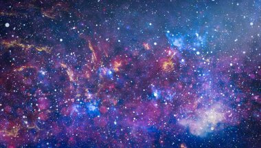 birçok ışık yılı uzakta dünya derin uzayda yıldız alanı. Bu görüntü nasa tarafından döşenmiş unsurları