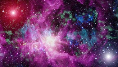 birçok ışık yılı uzakta dünya derin uzayda yıldız alanı. Bu görüntü nasa tarafından döşenmiş unsurları