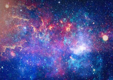 birçok ışık yılı uzakta dünya derin uzayda yıldız alanı. Bu görüntü nasa tarafından döşenmiş unsurları