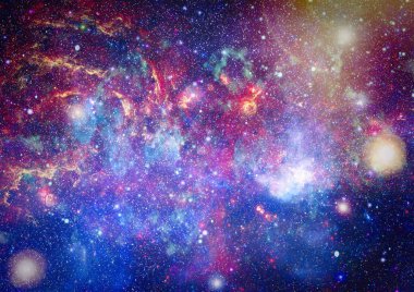 birçok ışık yılı uzakta dünya derin uzayda yıldız alanı. Bu görüntü nasa tarafından döşenmiş unsurları