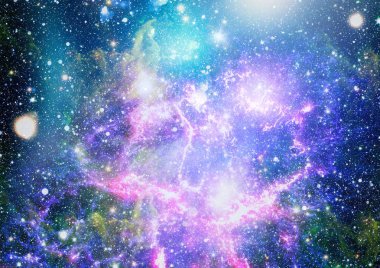 birçok ışık yılı uzakta dünya derin uzayda yıldız alanı. Bu görüntü nasa tarafından döşenmiş unsurları