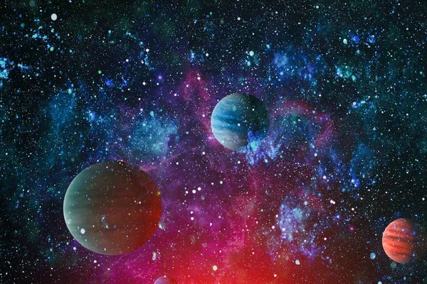 Esplosione Fuoco Nello Spazio Illustrazione Astratta Dell Universo Elementi Questa — Foto Stock