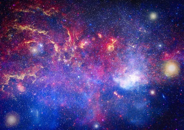 Campo Stellare Nello Spazio Profondo Molti Anni Luce Lontano Dalla — Foto Stock