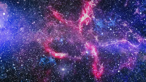 Fondo Espacial Abstracto Futurista Cielo Nocturno Con Estrellas Nebulosa Elementos — Foto de Stock