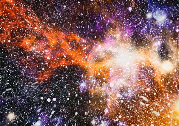 Futurista Abstrato Espaço Fundo Céu Noturno Com Estrelas Nebulosa Elementos — Fotografia de Stock