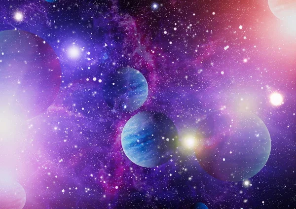 Esplosione Fuoco Nello Spazio Illustrazione Astratta Dell Universo Elementi Questa — Foto Stock