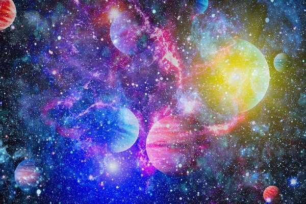 Ognista Eksplozja Kosmosie Abstrakcyjna Ilustracja Wszechświata Elementy Tego Obrazu Dostarczone — Zdjęcie stockowe