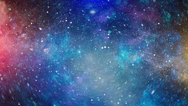 Futuristic Abstract Space Background Night Sky Stars Nebula Elements Image — Stock Photo, Image