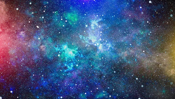 Futuristic Abstract Space Background Night Sky Stars Nebula Elements Image — Stock Photo, Image