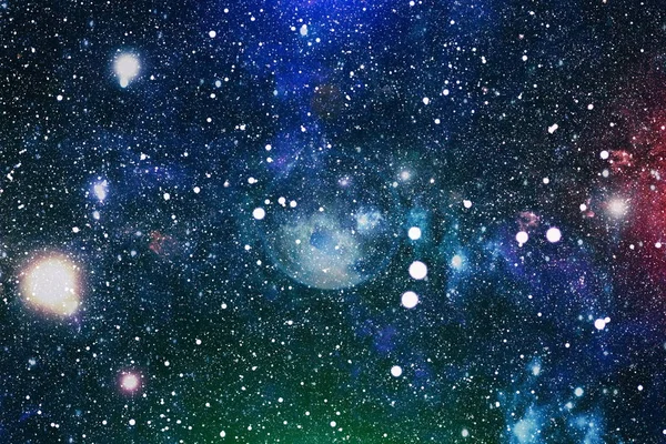 Futuristic Abstract Space Background Night Sky Stars Nebula Elements Image — Stock Photo, Image