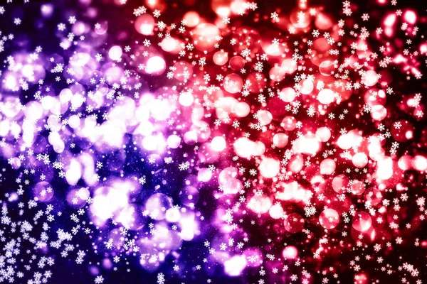 Weihnachtlicher Hintergrund Dezent Fliegende Schneeflocken Und Sterne Auf Dunkelblauem Nachthintergrund — Stockfoto