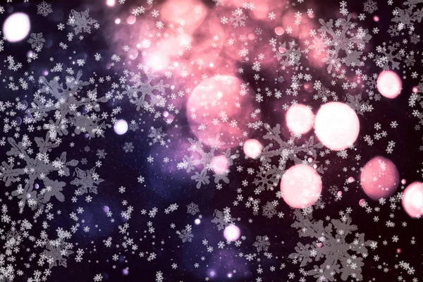 Абстрактный Блеск Огней Звезд Праздничный Синий Белый Цвет Сверкающий Винтажный — стоковое фото