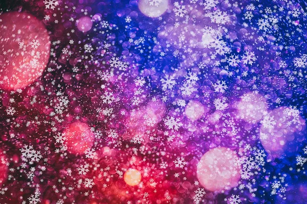 Christmas light background. Holiday glowing backdrop. Defocused Background With Blinking Stars. — Stock Photo, Image