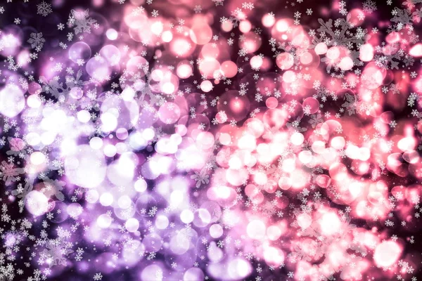 Brenred bokeh light background, Christmas and New Year holiday background — 스톡 사진