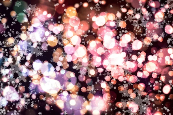 Borroso fondo de luz bokeh, Navidad y Año Nuevo fondo de vacaciones —  Fotos de Stock