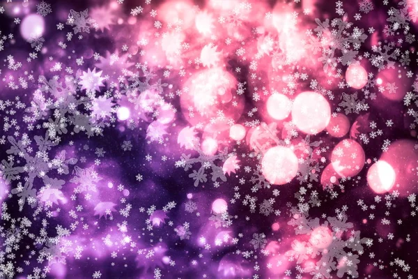 Brenred bokeh light background, Christmas and New Year holiday background — 스톡 사진