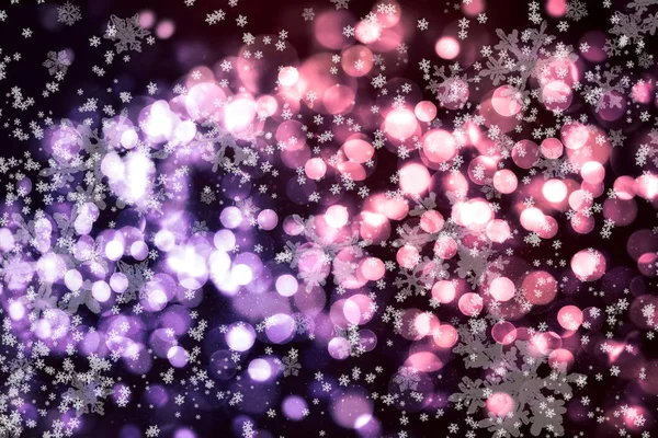 Brenred bokeh light background, Christmas and New Year holiday background — 스톡 사진