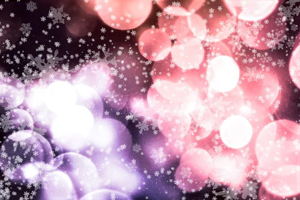 Brenred bokeh light background, Christmas and New Year holiday background — 스톡 사진