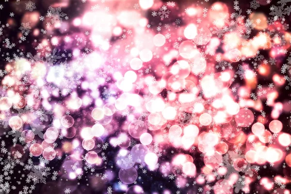 Brenred bokeh light background, Christmas and New Year holiday background — 스톡 사진