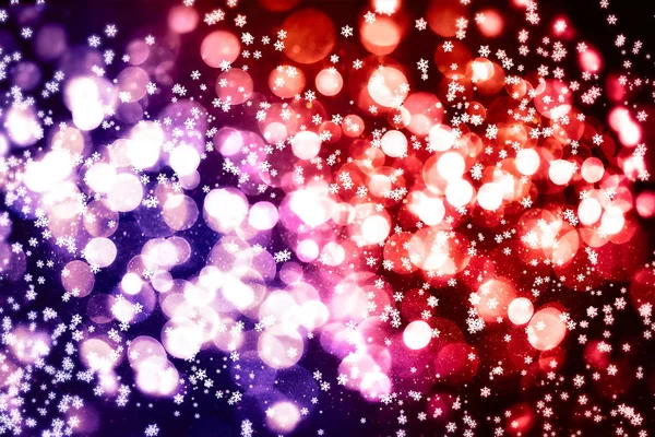 Рождественский фон Тонкие летящие снежинки и звезды на темно-синем фоне. Шаблон снежинки зимнего цвета . — стоковое фото