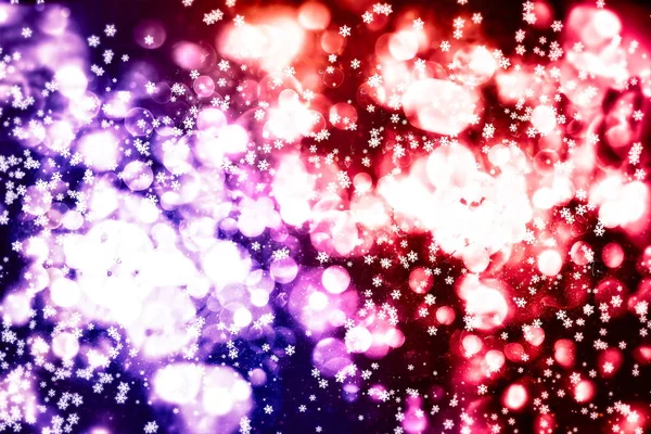 Рождественский фон Тонкие летящие снежинки и звезды на темно-синем фоне. Шаблон снежинки зимнего цвета . — стоковое фото
