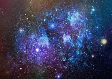 Yüksek çözünürlüklü yıldız alanı. Yıldızlı uzay arka plan dokusu. Renkli Yıldızlı Gece Gökyüzü Dış Uzay arkaplanı