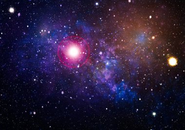 Yüksek çözünürlüklü yıldız alanı. Yıldızlı uzay arka plan dokusu. Renkli Yıldızlı Gece Gökyüzü Dış Uzay arkaplanı