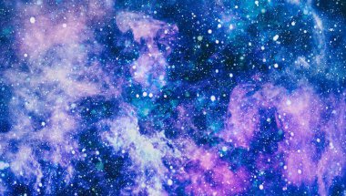 Derin uzay. Yüksek çözünürlüklü yıldız alanı. Yıldızlı uzay arka plan dokusu. Renkli Yıldızlı Gece Gökyüzü Dış Uzay arkaplanı