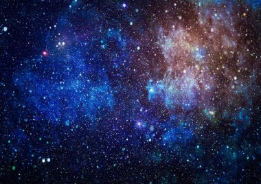 Yüksek çözünürlüklü yıldız alanı. Yıldızlı uzay arka plan dokusu. Renkli Yıldızlı Gece Gökyüzü Dış Uzay arkaplanı