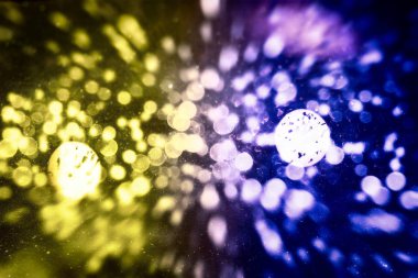 Parlak ışık soyut bokeh bulanık doku arka plan Spotlar