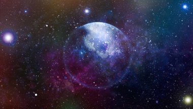 Yüksek çözünürlüklü yıldız alanı. Yıldızlı uzay arka plan dokusu. Renkli Yıldızlı Gece Gökyüzü Dış Uzay arkaplanı