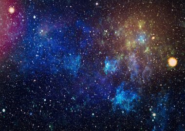 Yüksek çözünürlüklü yıldız alanı. Yıldızlı uzay arka plan dokusu. Renkli Yıldızlı Gece Gökyüzü Dış Uzay arkaplanı