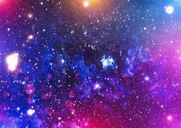 Abstraction space background for design. Mystical light .Colorful Starry Night Sky Outer Space background