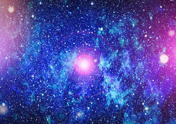 Abstraction space background for design. Mystical light .Colorful Starry Night Sky Outer Space background