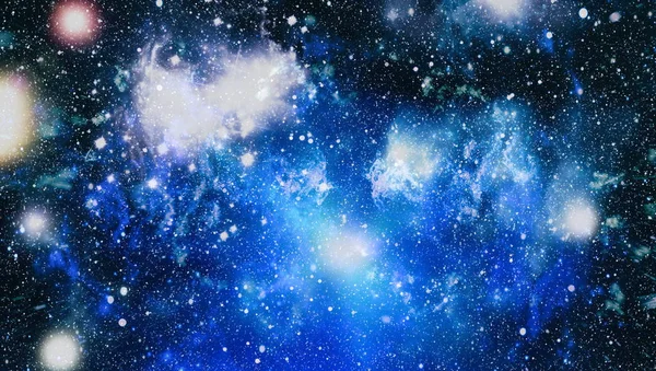 抽象空间背景的设计 神秘的光 五颜六色的星夜天空外层空间背景 — 图库照片