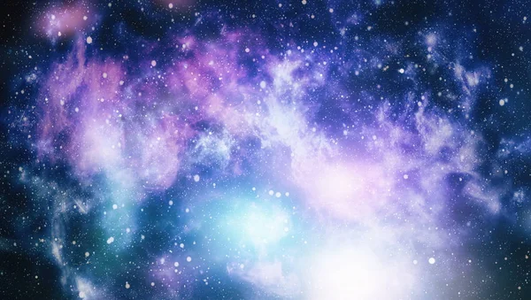 Abstraction Space Background Design Mystical Light Colorful Starry Night Sky — Stock Photo, Image