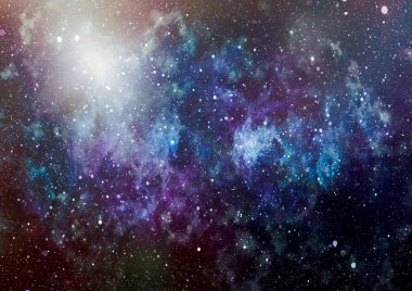 Yüksek çözünürlüklü yıldız alanı. Yıldızlı uzay arka plan dokusu. Renkli Yıldızlı Gece Gökyüzü Dış Uzay arkaplanı