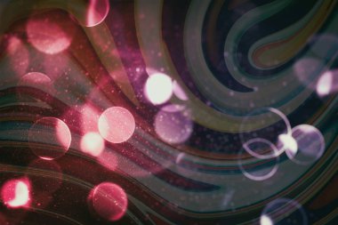 Soyut bulanık ve gümüş pırıltılı Parlatıcı ampuller ışık arka plan: bulanıklık Noel duvar kağıdı dekorasyon concept.holiday festival zemin: ışıltı daire kutlamaları ekran yaktı.