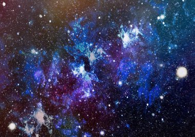 Yüksek çözünürlüklü yıldız alanı. Yıldızlı uzay arka plan dokusu. Renkli Yıldızlı Gece Gökyüzü Dış Uzay arkaplanı