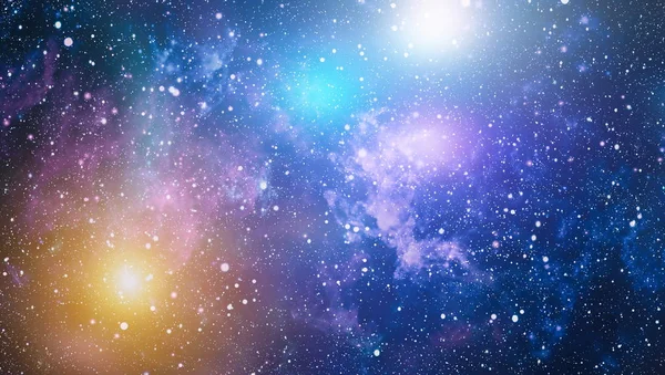 Abstraction Space Background Design Mystical Light Colorful Starry Night Sky — Stock Photo, Image