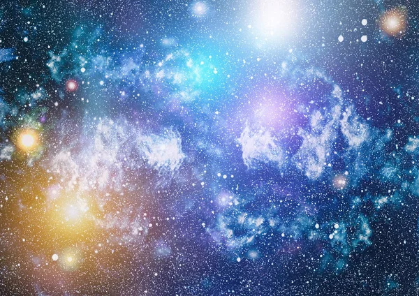 Bakgrunn Oppsamlingsrom Utforming Mystisk Lys Fargerik Starry Night Sky Outer – stockfoto